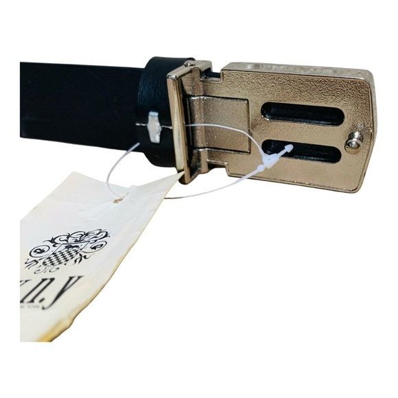 NWT Men’s A.X.N.Y. Leather Belt Size 32-34 in - Picture 4 of 5